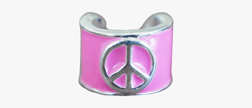 Pink Peace Sign Stethoscope Charm 
 Class - Peace Symbols, HD Png Download