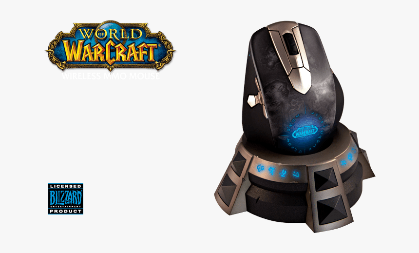 Wow Hero Wireless1 - Mouse Steelseries World Of Warcraft Mmo, HD Png Download