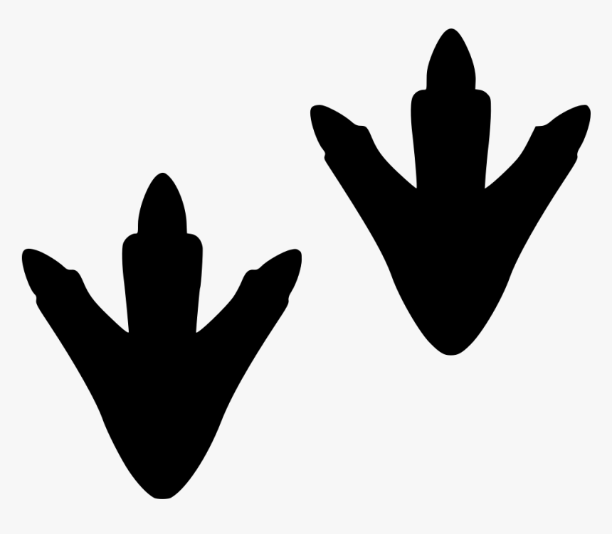 Saur Footsteps - Duck Footprints, HD Png Download