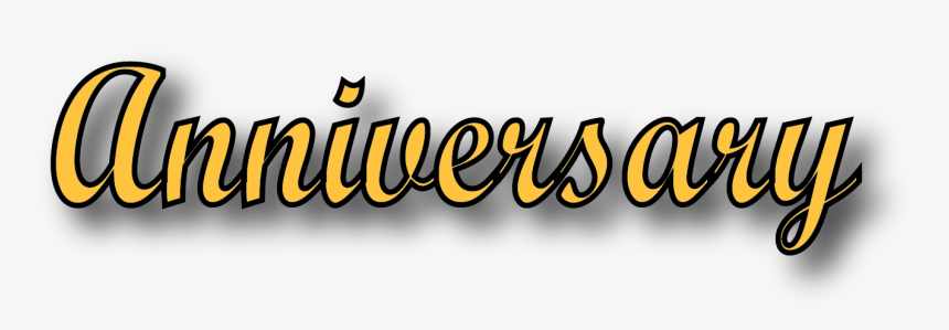Anniversary Text Png, Transparent Png