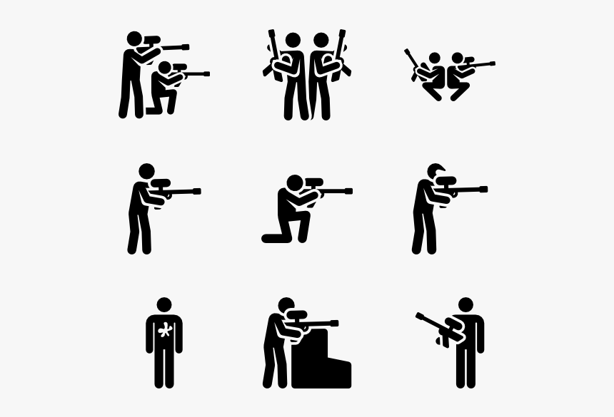 Paintball Pictograms - Paintball Pictogram, HD Png Download