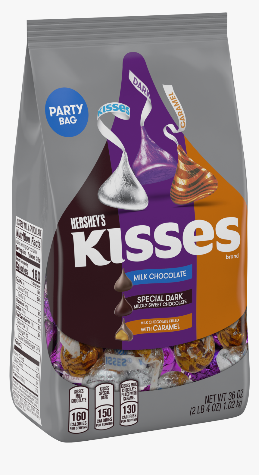 Kisses, Chocolate Candy Party Assortment, 36 Oz - Hershey's Kisses Assorted Chocolate, HD Png Download