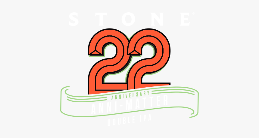 Stone 22nd Anniversary Anni-matter Double Ipa Logo - 22nd Anniversary, HD Png Download