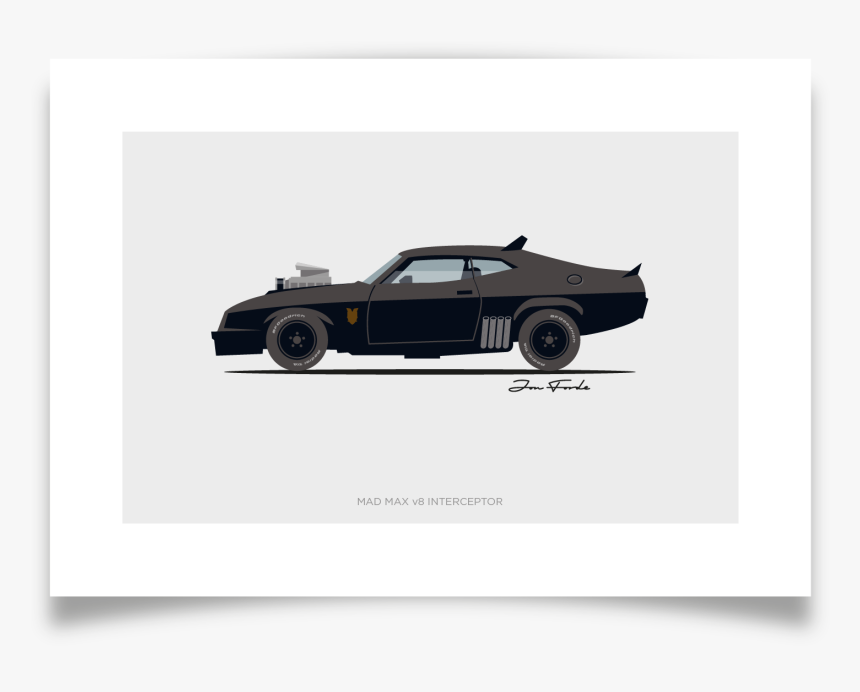 V8 Interceptor Art, HD Png Download