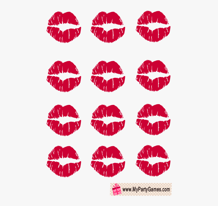 Free Printable Pin The Kiss On The Groom Game - Pin The Kiss Game, HD Png Download