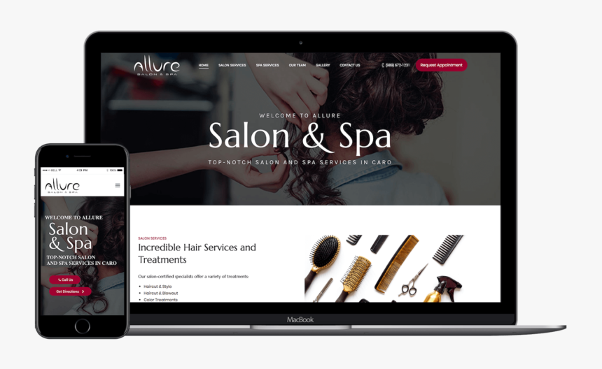 Salon Spa Pagina Web, HD Png Download