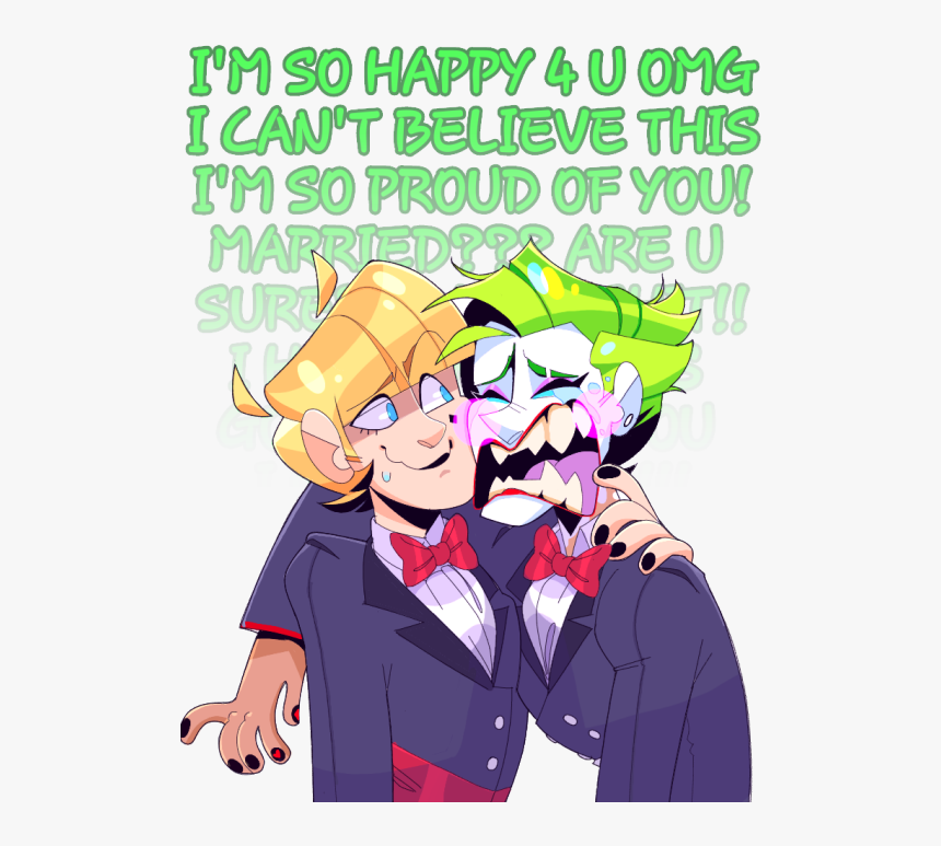 Omg Joker Did You Cry During The Wedding - Cartoon, HD Png Download