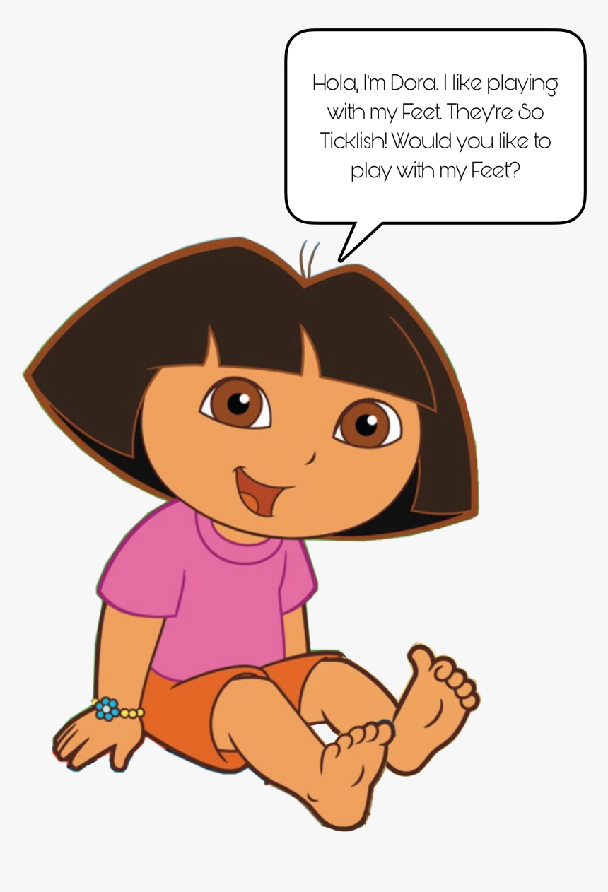 Transparent Tickles Clipart - Dora The Explorer Dora Feet, HD Png Download