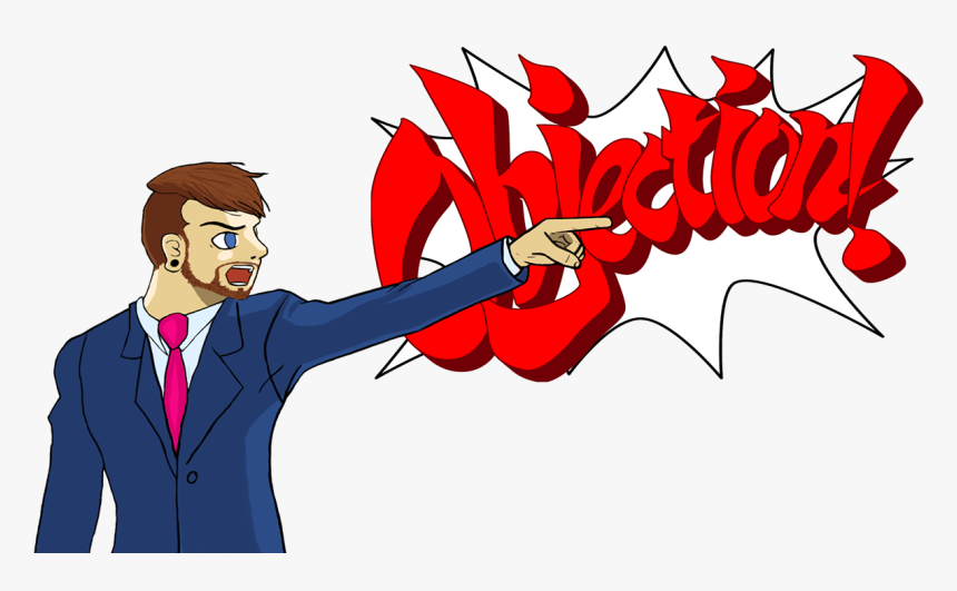 Phoenix Wright Objection Transparent , Png Download - Phoenix Wright Ace Attorney Objection Gif, Png Download