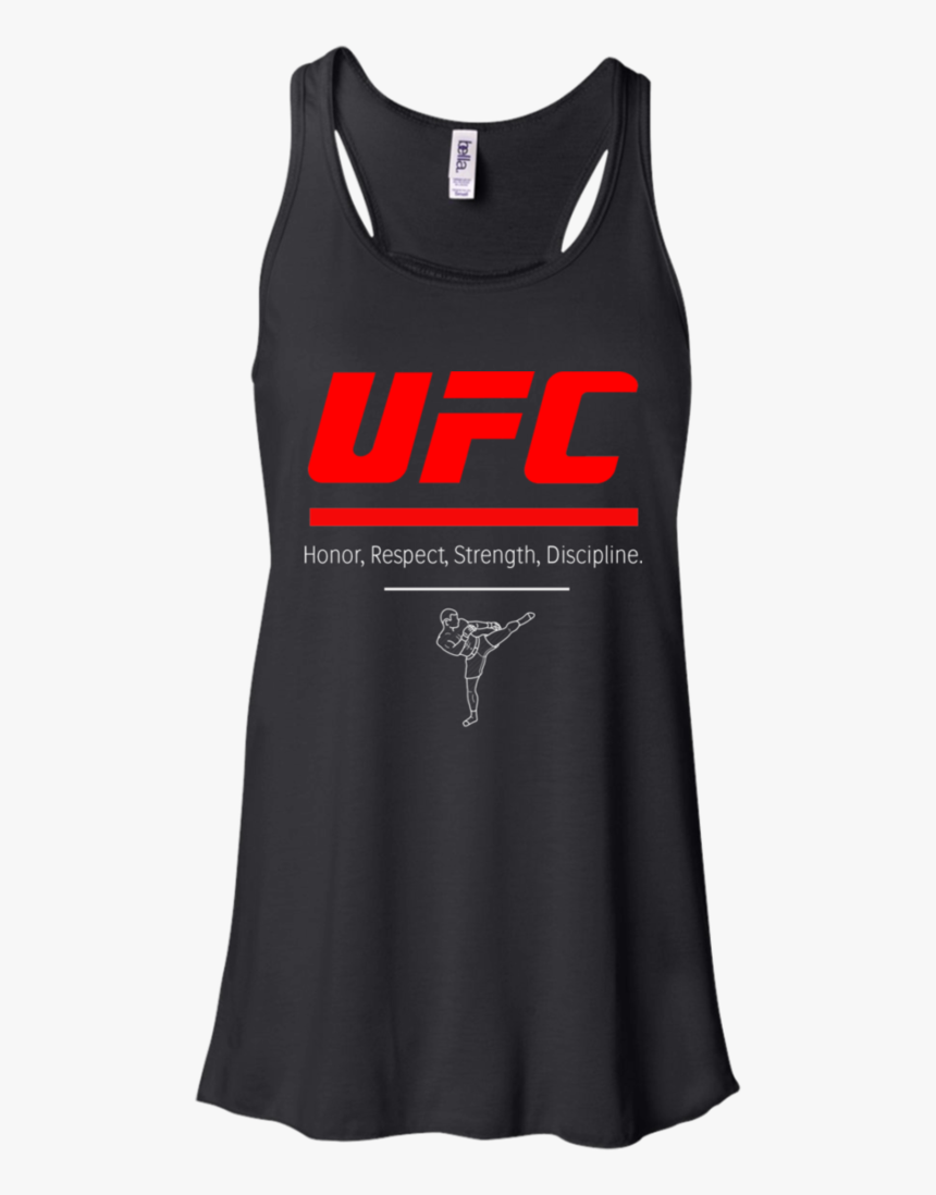 Honor, Respect, Strength, Discipline T Shirt 
 Class - Bella + Canvas Women's B8800 Flowy Racerback Tank, HD Png Download