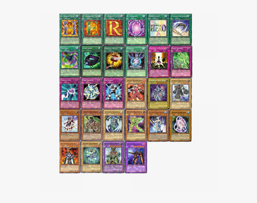 Yu Gi Oh Gx Hero Deck, HD Png Download