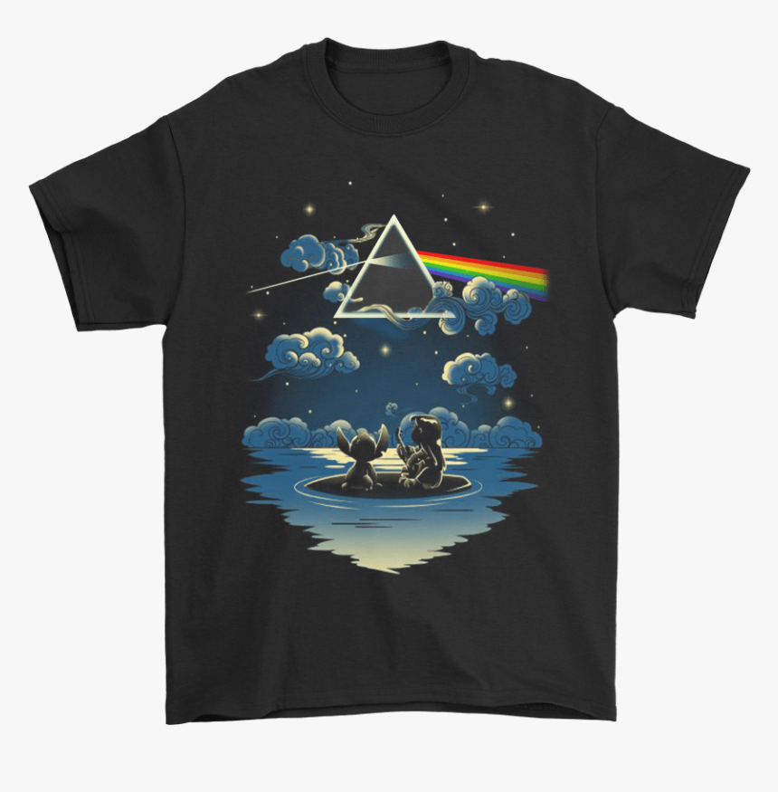 Lilo And Stitch Starry Sky Pink Floyd Shirts - Pacman Ghost Shirt, HD Png Download