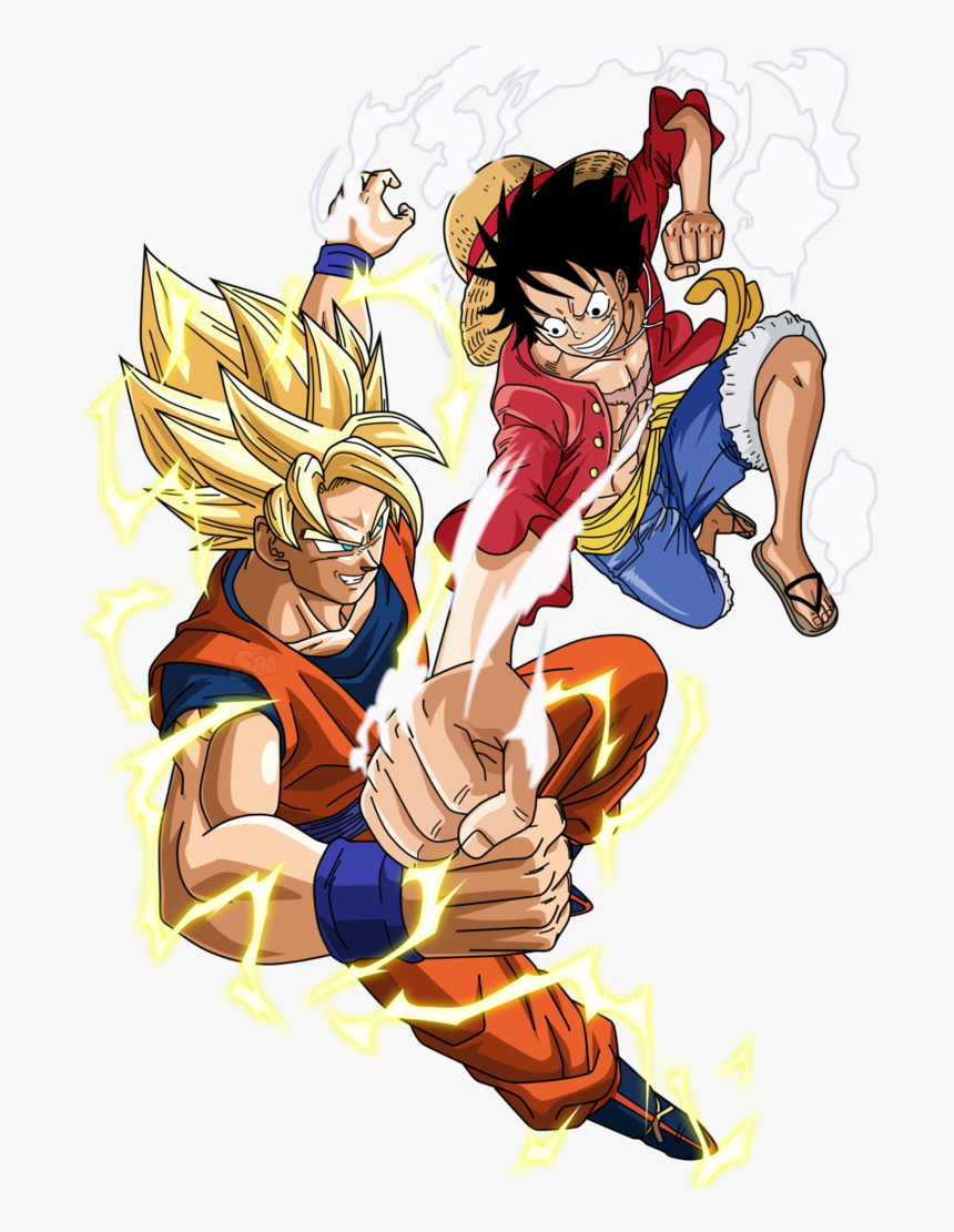Son Goku And Luffy, HD Png Download