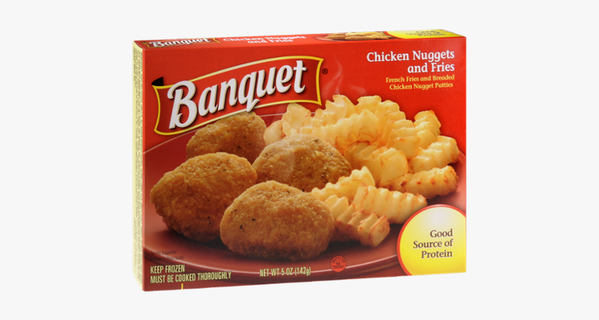 Banquet Chicken Nuggets And Fries, HD Png Download