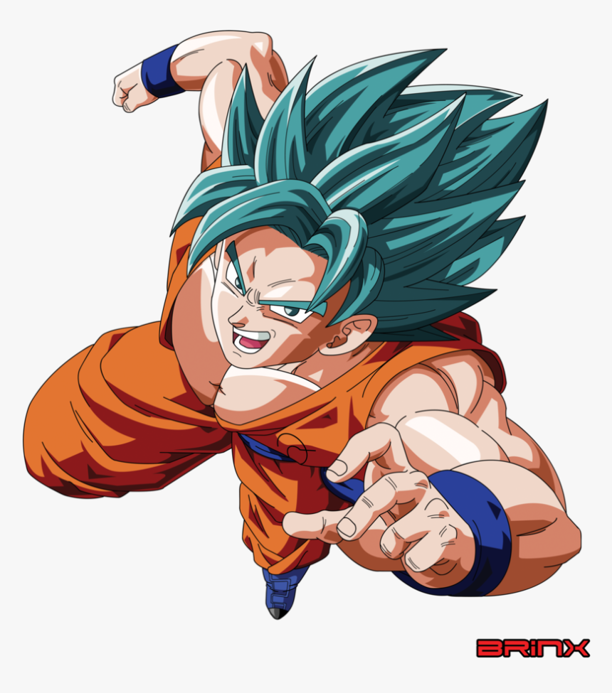 Ssgssj Goku Vector By Brinx Dragonball Dbz - Dragon Ball Z Goku Vector, HD Png Download
