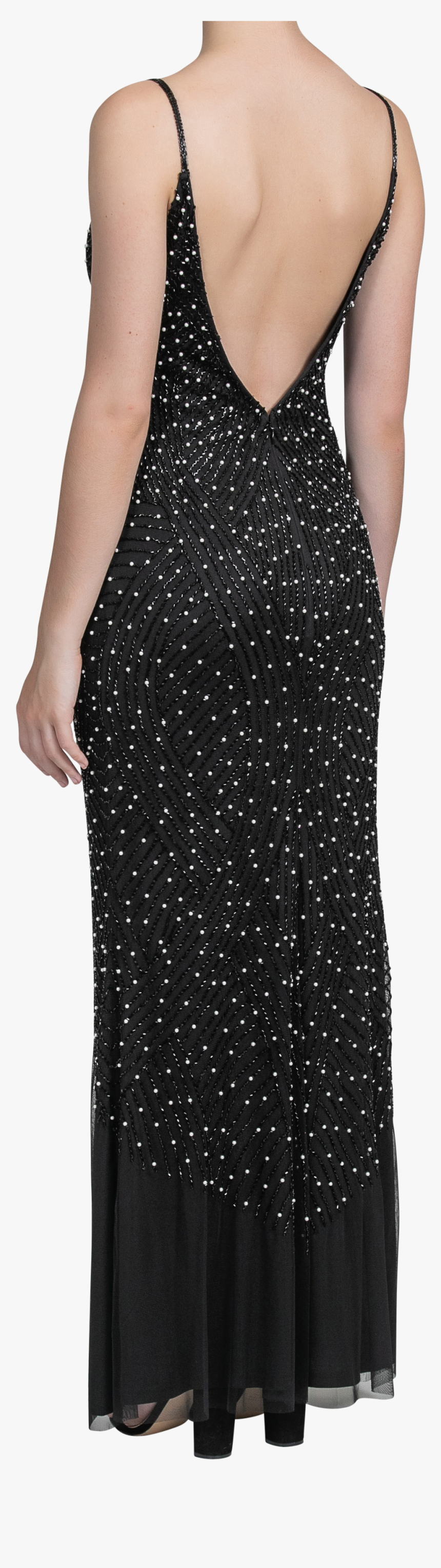 Black Starry Night Gown, HD Png Download