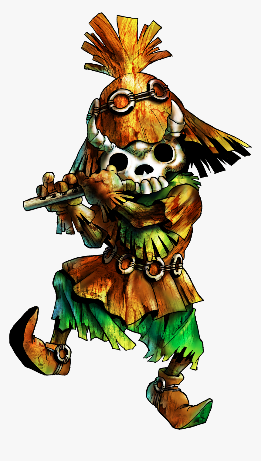 Skull Kid Png - Majora's Mask Without Mask, Transparent Png