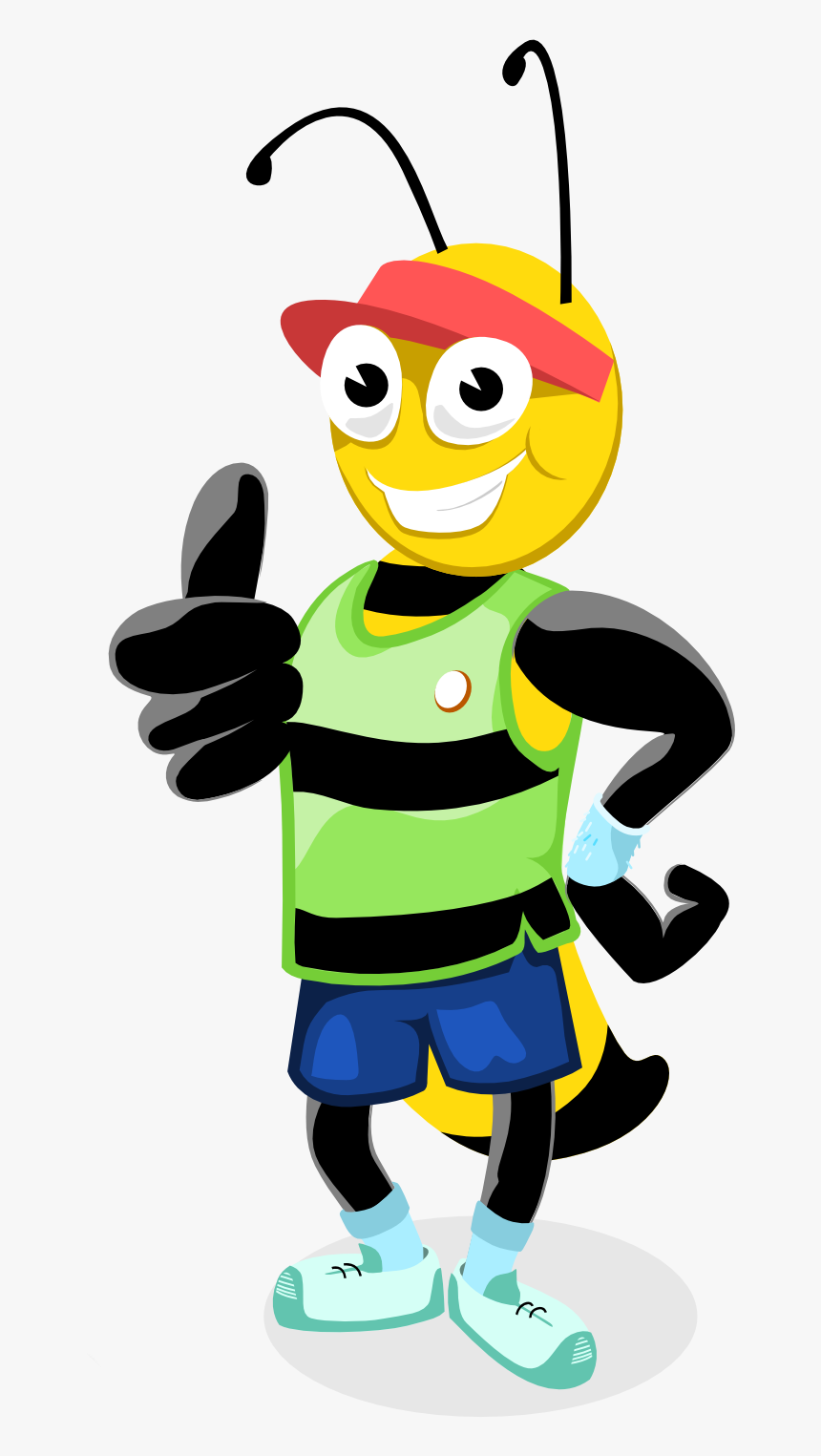 Transparent Fitness Clip Art - Honey Bee Animation, HD Png Download