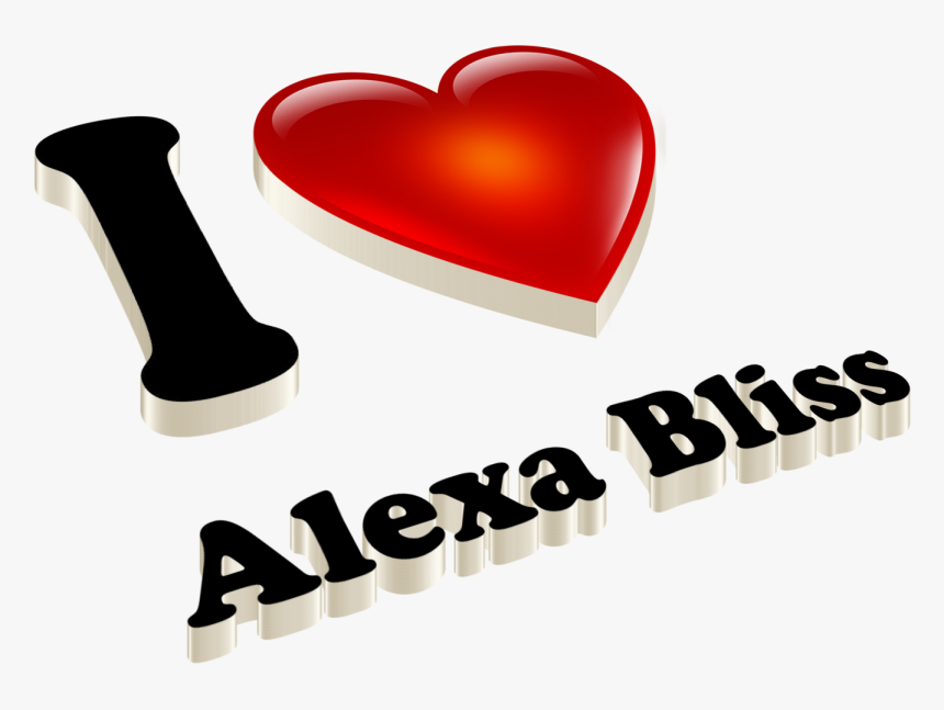 Alexa Bliss Heart Name Transparent Png - Khaled Name, Png Download