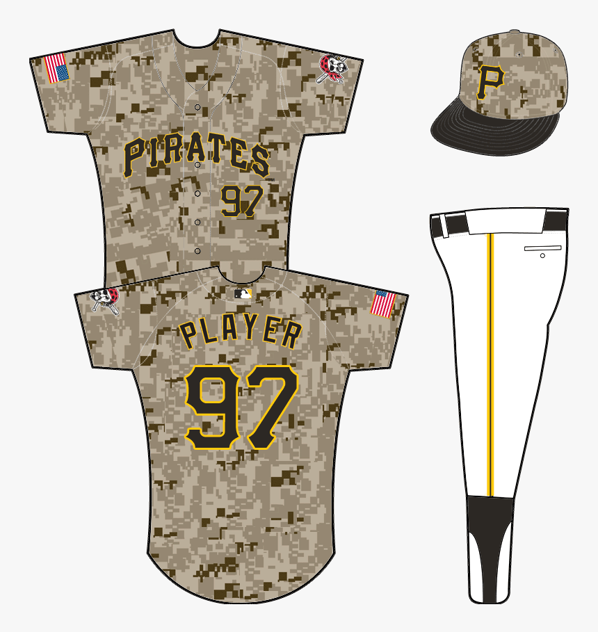 Uniforme Piratas De Pittsburgh Militar, HD Png Download