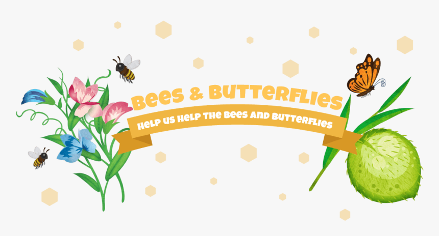 Transparent Bee Clipart Png - Bee And Butterfly Logo, Png Download