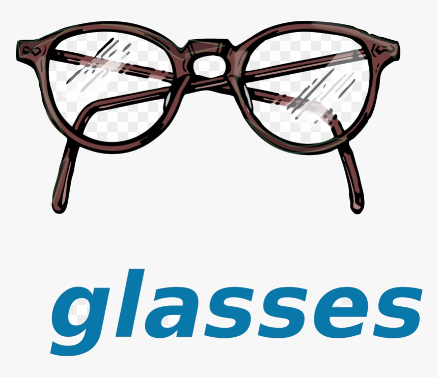 Harry Potter Glasses Vector Drawing Of Spectacles Clipart - Glasses Flashcard, HD Png Download