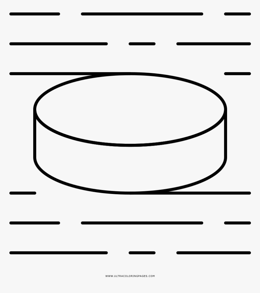 Hockey Puck Coloring Page - Circle, HD Png Download
