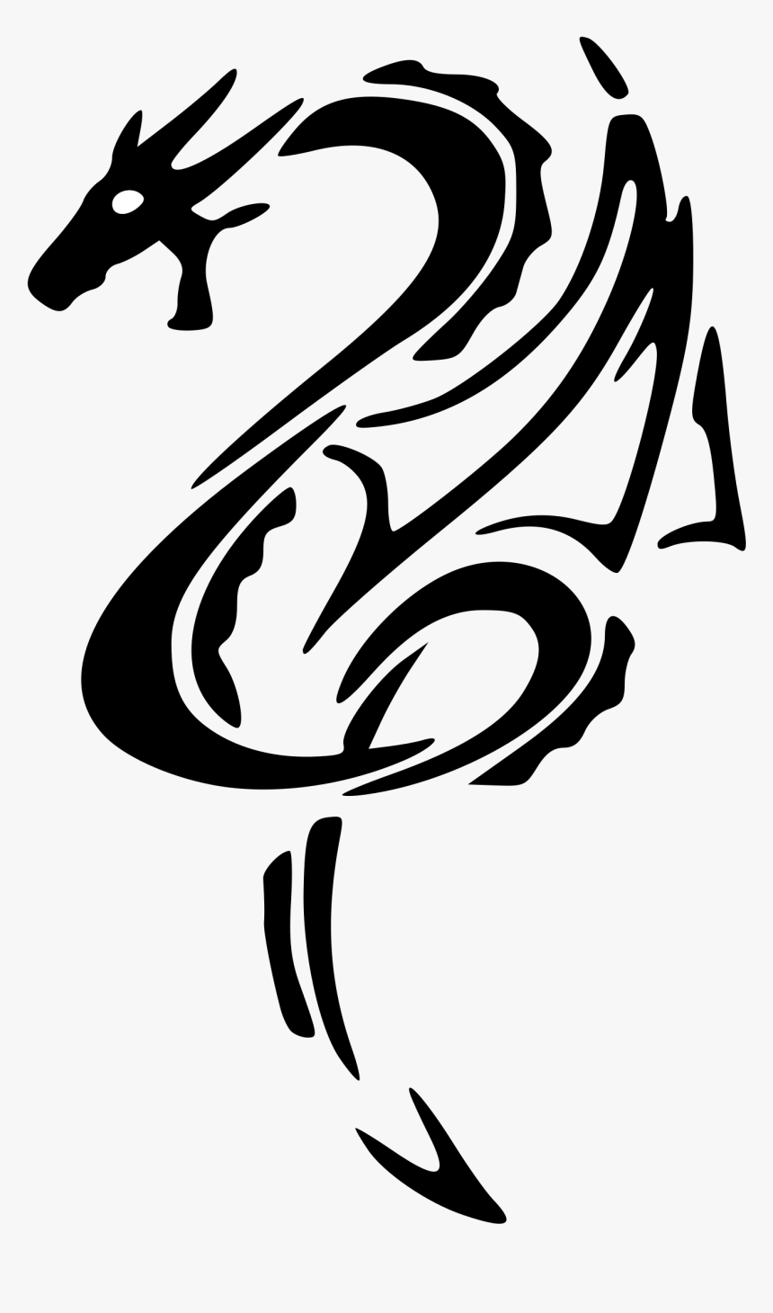 Black Dragon Left Tattoo Clip Arts - Tatuaggi Puma Tribale, HD Png Download
