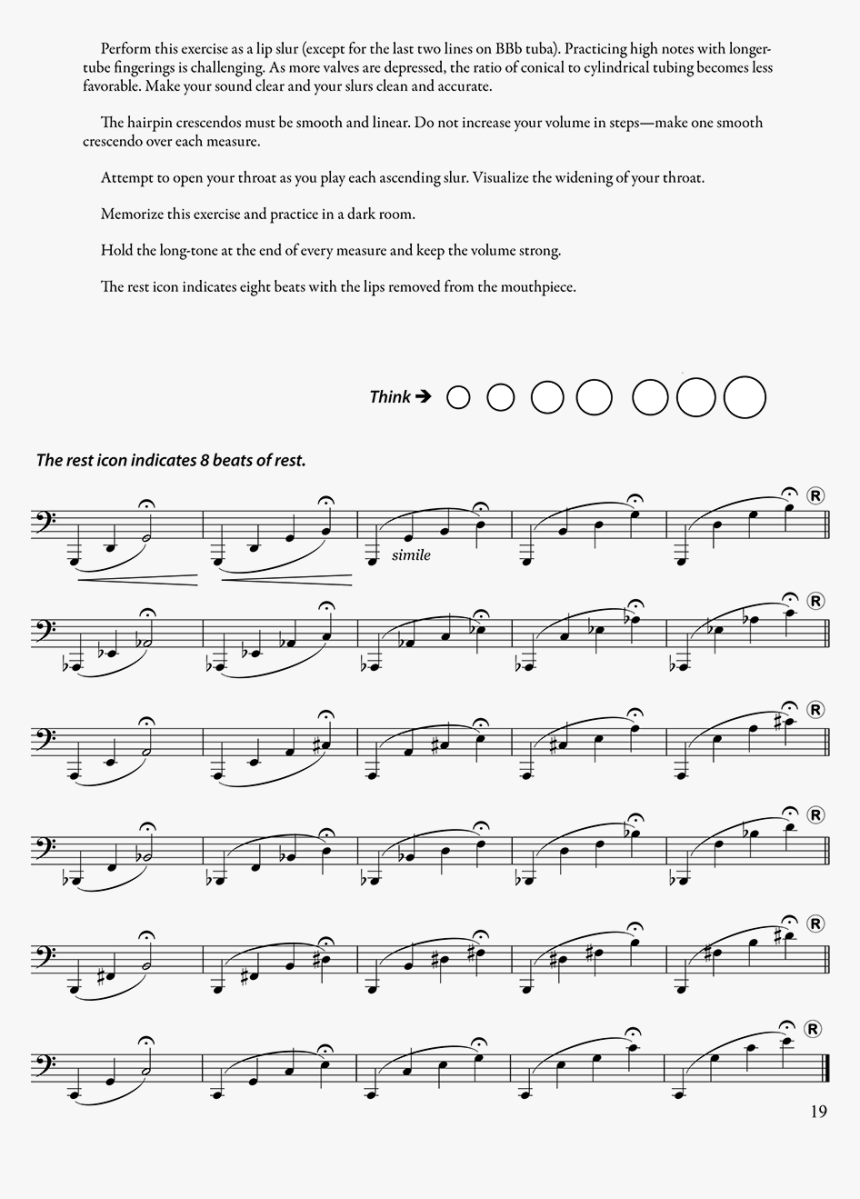 Developing High Register For Tuba Vol - Sheet Music, HD Png Download