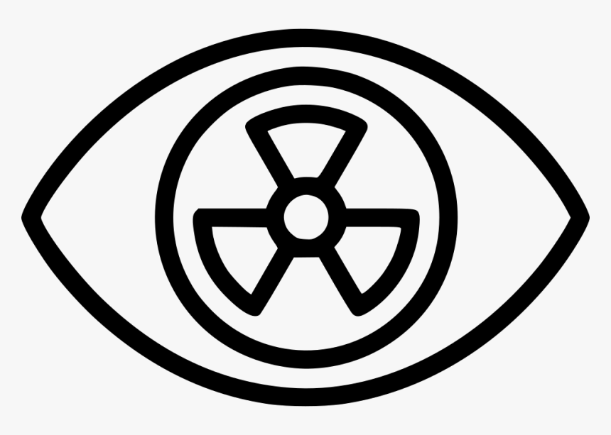 Radiation Nuclear Sickness Mutation Zomby - Sign Bahaya Radiasi Vector, HD Png Download