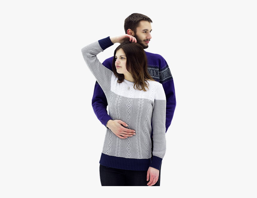 Trendy Dressed Men And Women Couples With Transparent - Coppie Png, Png Download