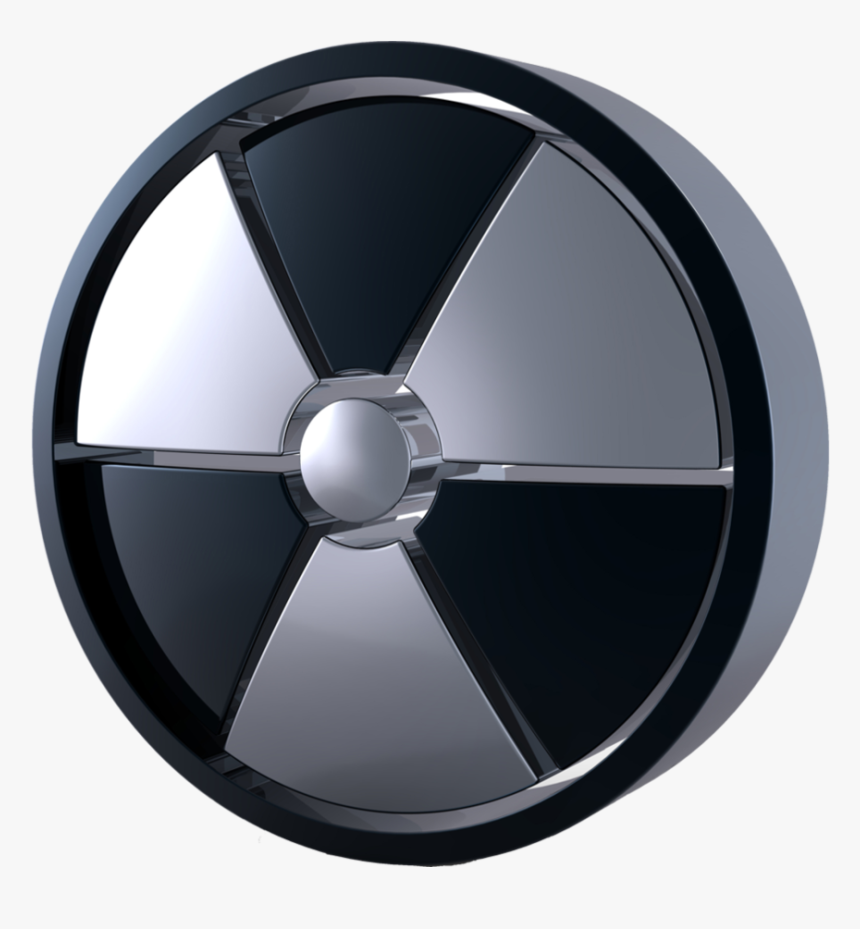 Black And White Radiation Symbol - Radioactive Symbol, HD Png Download