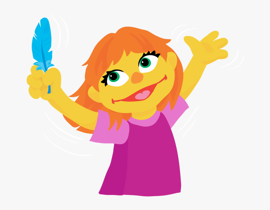 Sesame Street Julia Cartoon, HD Png Download