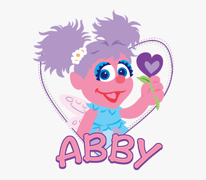 COTTON SOUL T-Shirt Bambino Sesame Street Abby, Colore Azalea, Cotone Morbido, Ufficiale