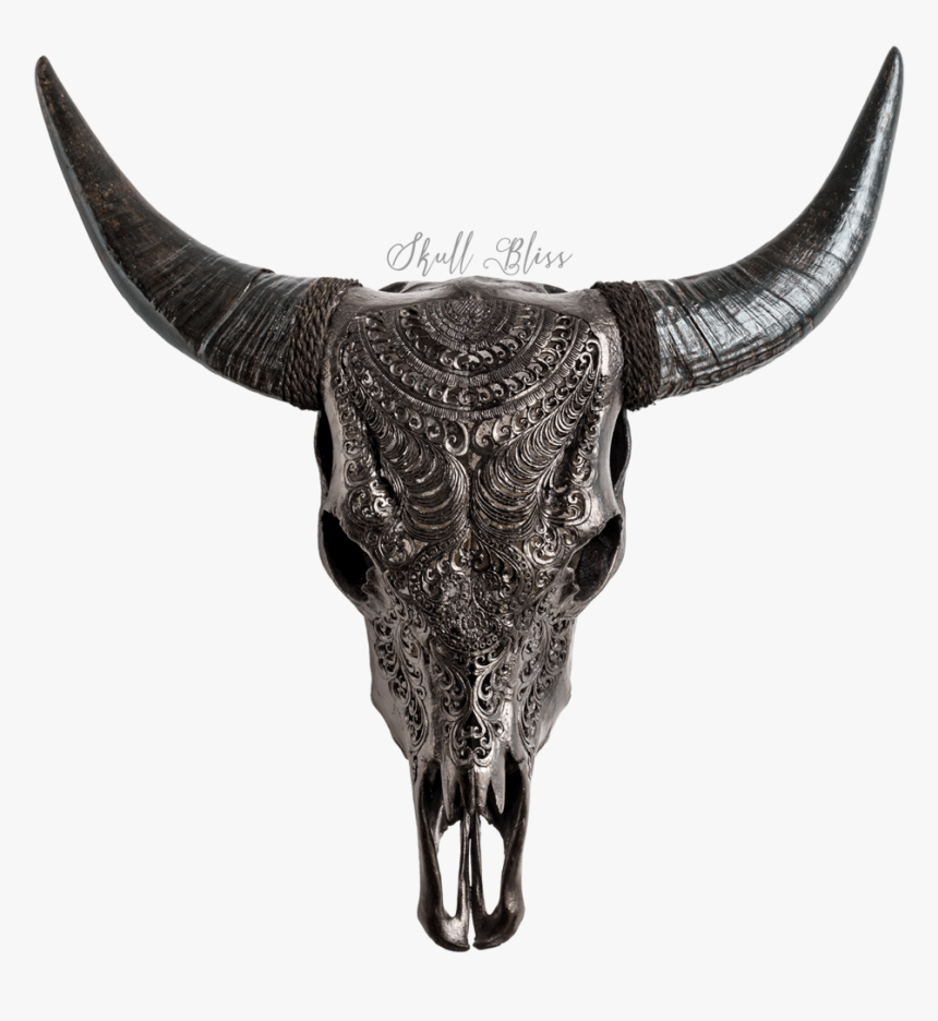 Carved Bull Skull, HD Png Download