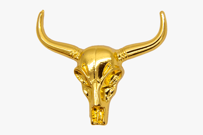 Gold Cow Skull Png, Transparent Png