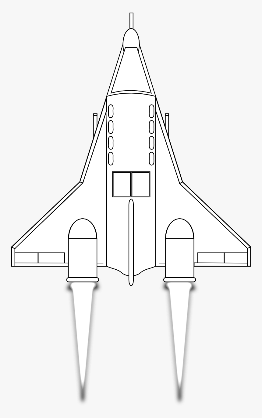 Spaceship Clipart Black Background - Aerospace Engineering, HD Png Download