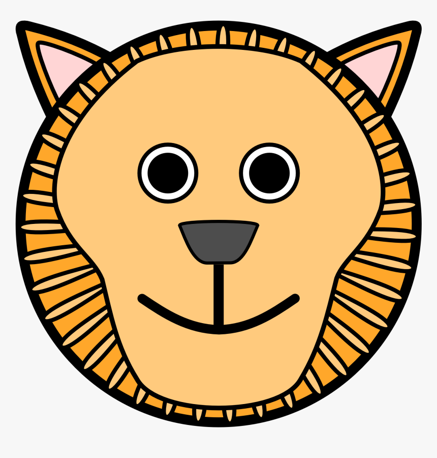 Tiger Face Cartoon Drawing, HD Png Download
