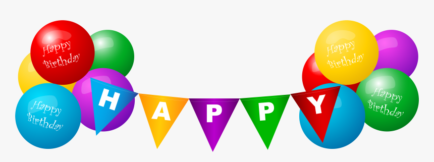 Happy Birthday Balloons Png - Birthday Transparent Balloons Png, Png Download