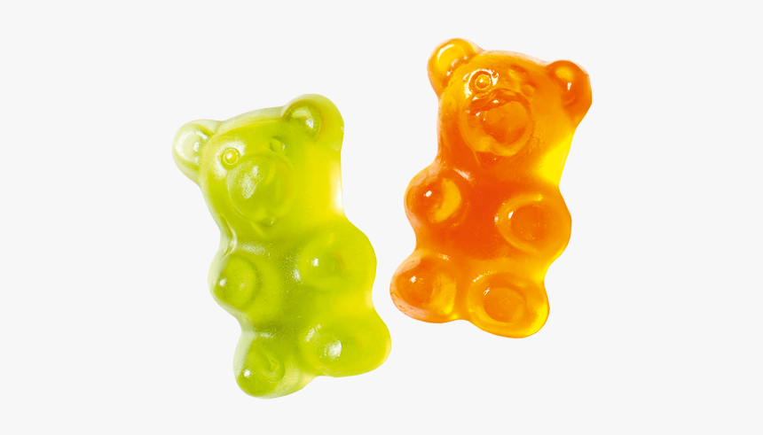 Gummy Bear Gummi Candy Jelly Babies Gelatin Dessert - Transparent Gummy Bear Png, Png Download
