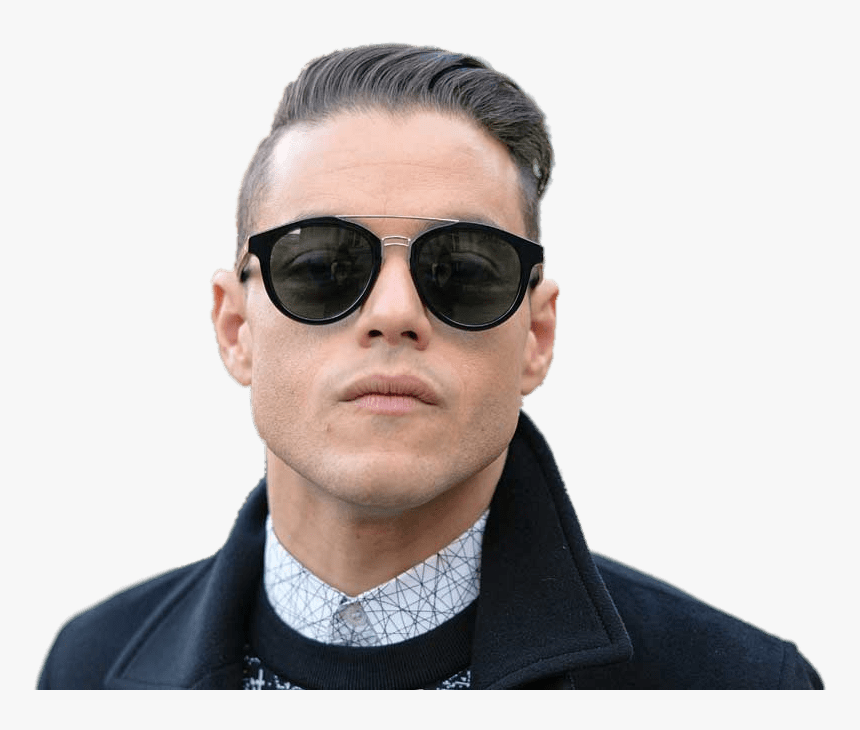 Rami Malek Wearing Sunglasses - Man Wearing Sunglasses Png, Transparent Png