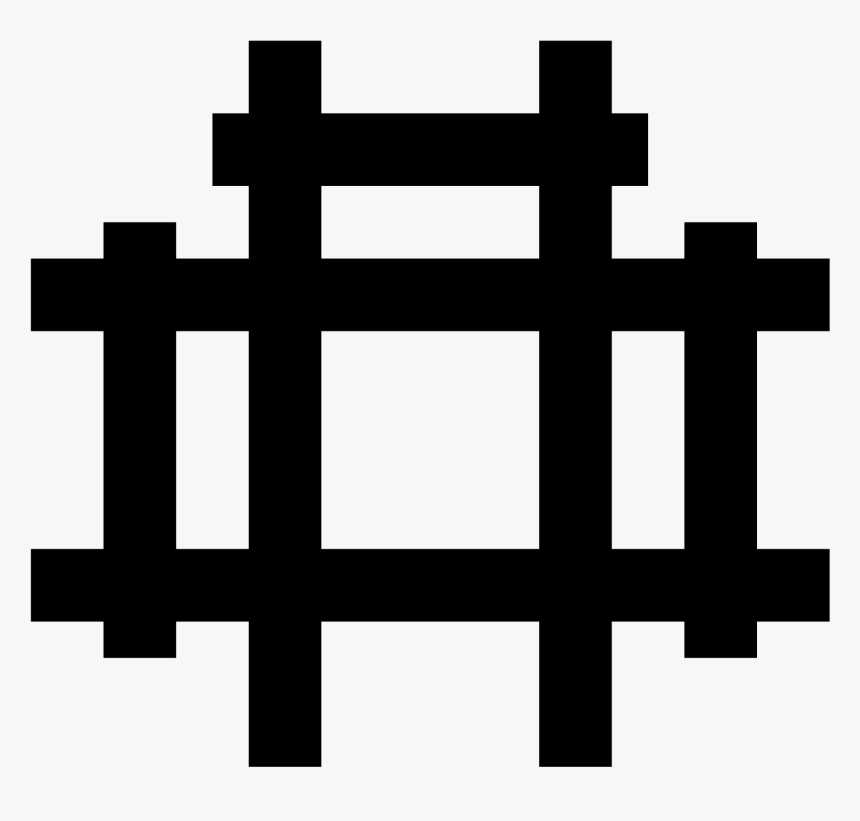 Train Tracks Icon - Cross, HD Png Download