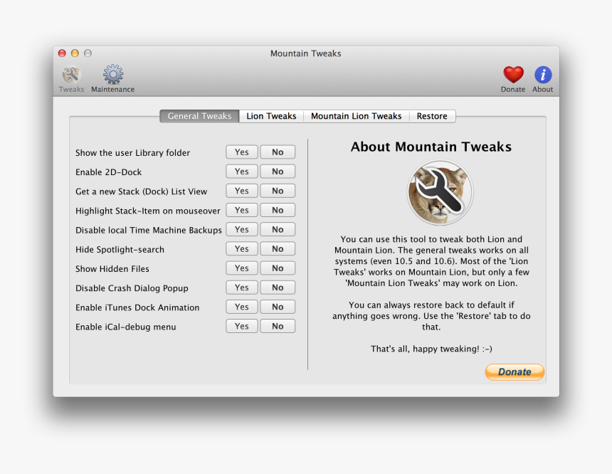 Os X Mountain Lion, HD Png Download