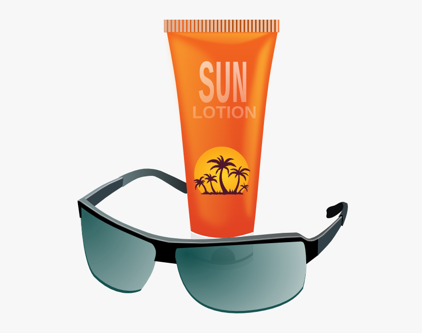 Sunny Clipart Cool Sunglasses - Suntan Lotion Clipart, HD Png Download