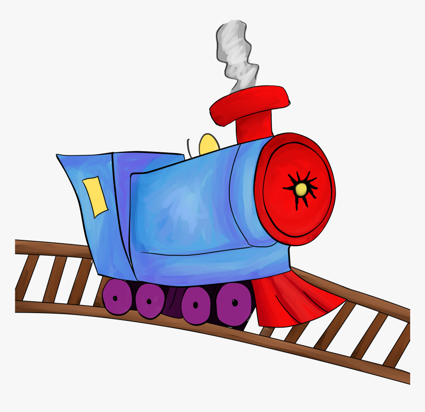 Free To Use Public Domain Train Clip Art - Train On Tracks Clipart, HD Png Download