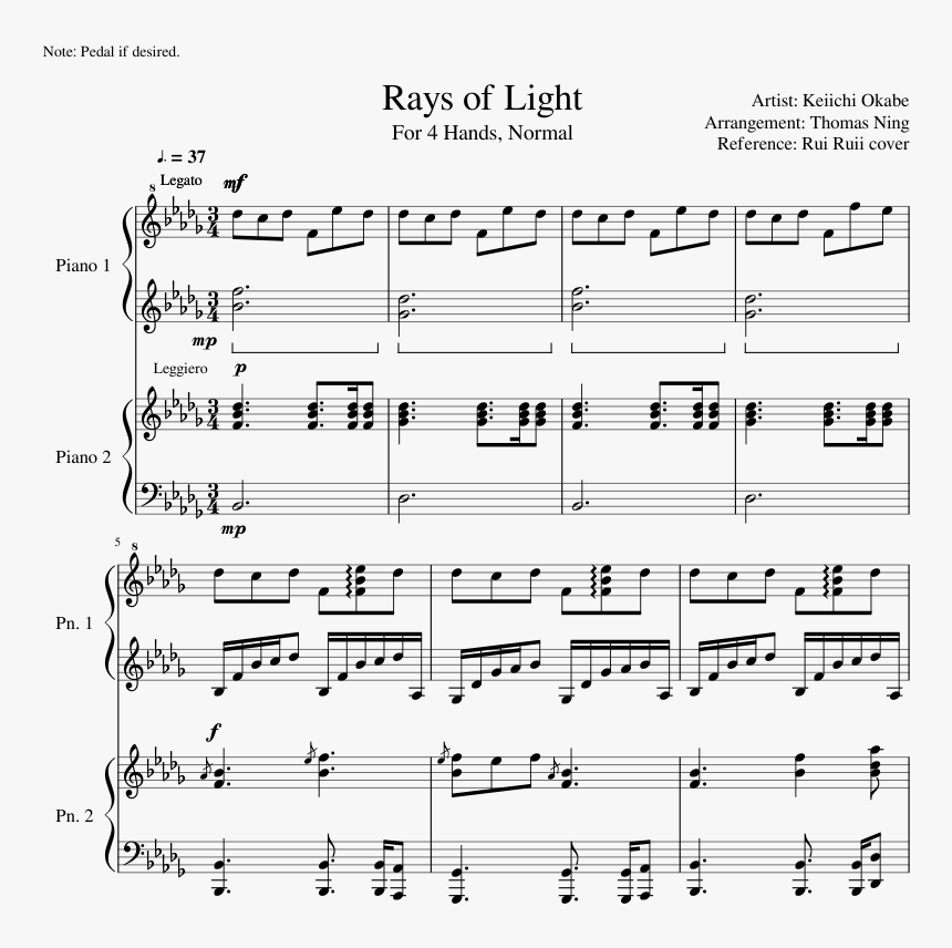 Kiss And Make Up Piano Notes, HD Png Download