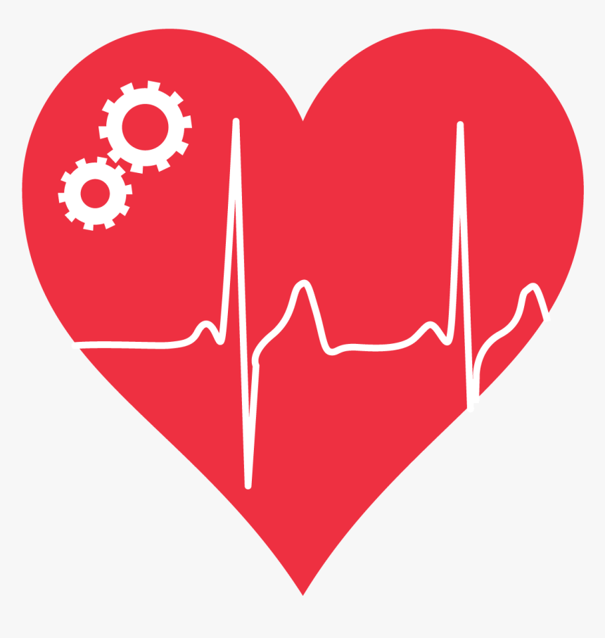 Heart With Ekg Line Clipart , Png Download - Broken Heart, Transparent Png