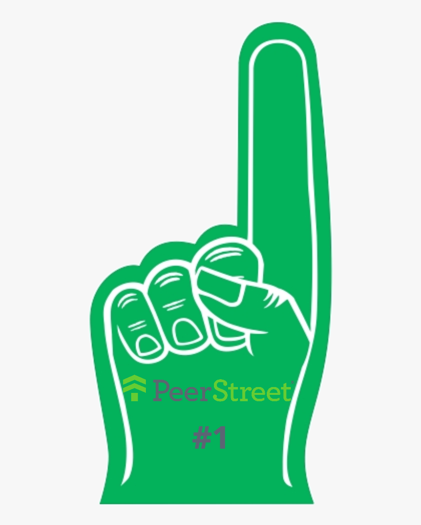 Foam Finger - Green Foam Finger Clipart, HD Png Download , Transparent