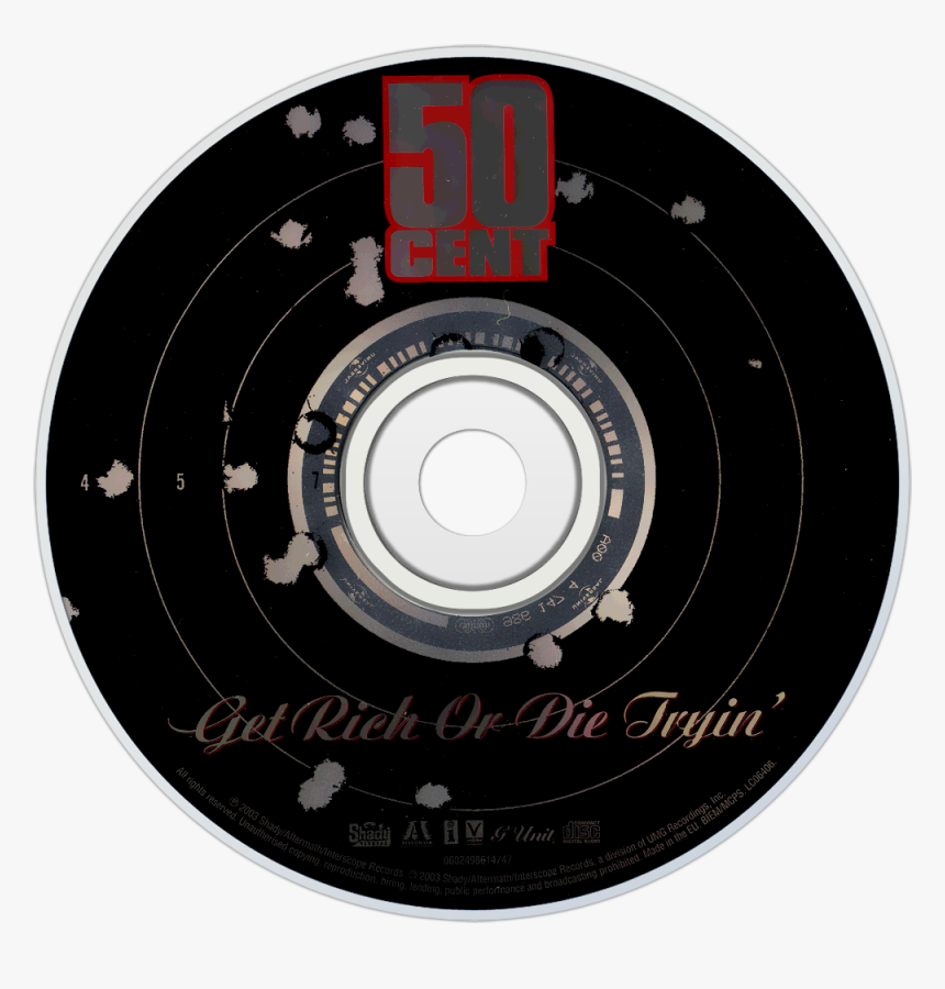 50 Cent Get Rich Or Die Tryin Disc, HD Png Download
