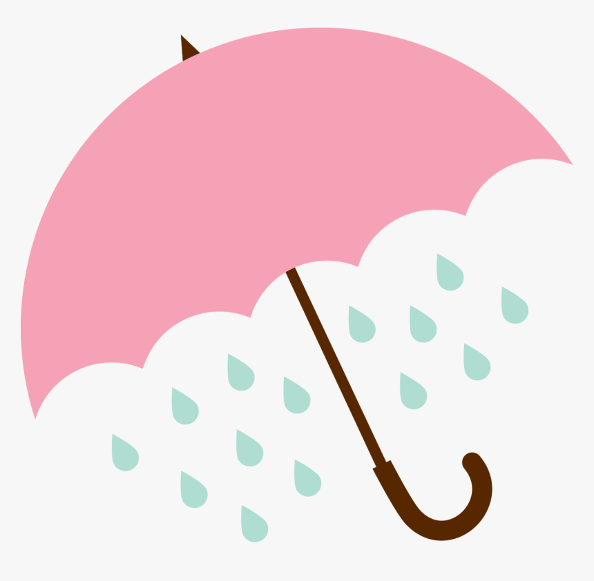 Transparent Rain Overlay Png - Umbrella With Rain Svg, Png Download